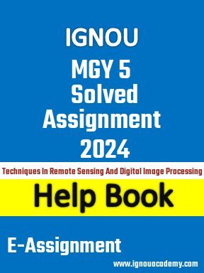 IGNOU MGY 5 Solved Assignment 2024